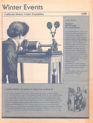 CHCF Events Winter 1989