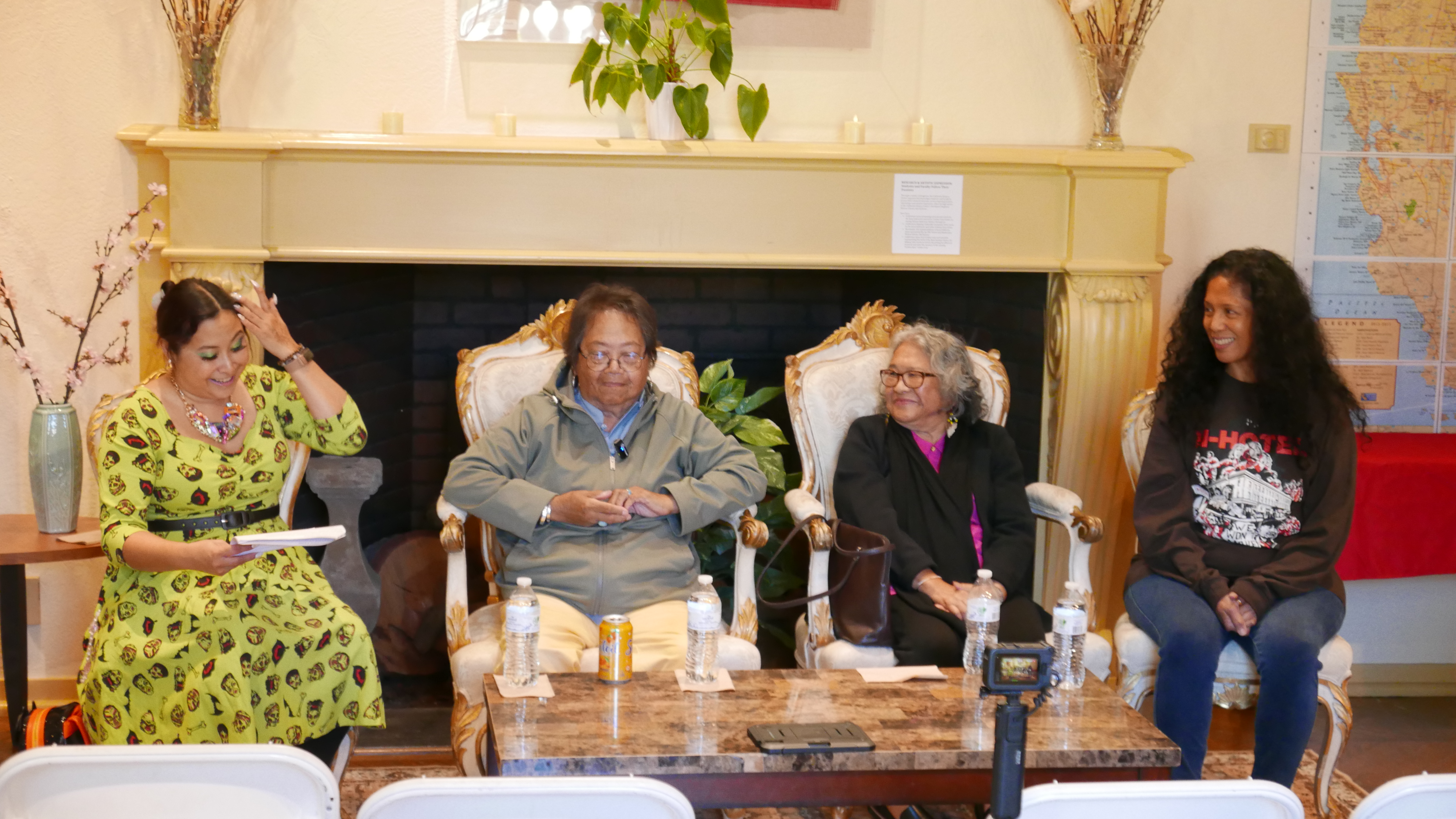 Imagine Kearny Street Panel, with moderator Laura Chin and speakers Jeanette Gandionco Lazam, Dr. Estella Habal, and Caroline Cabading