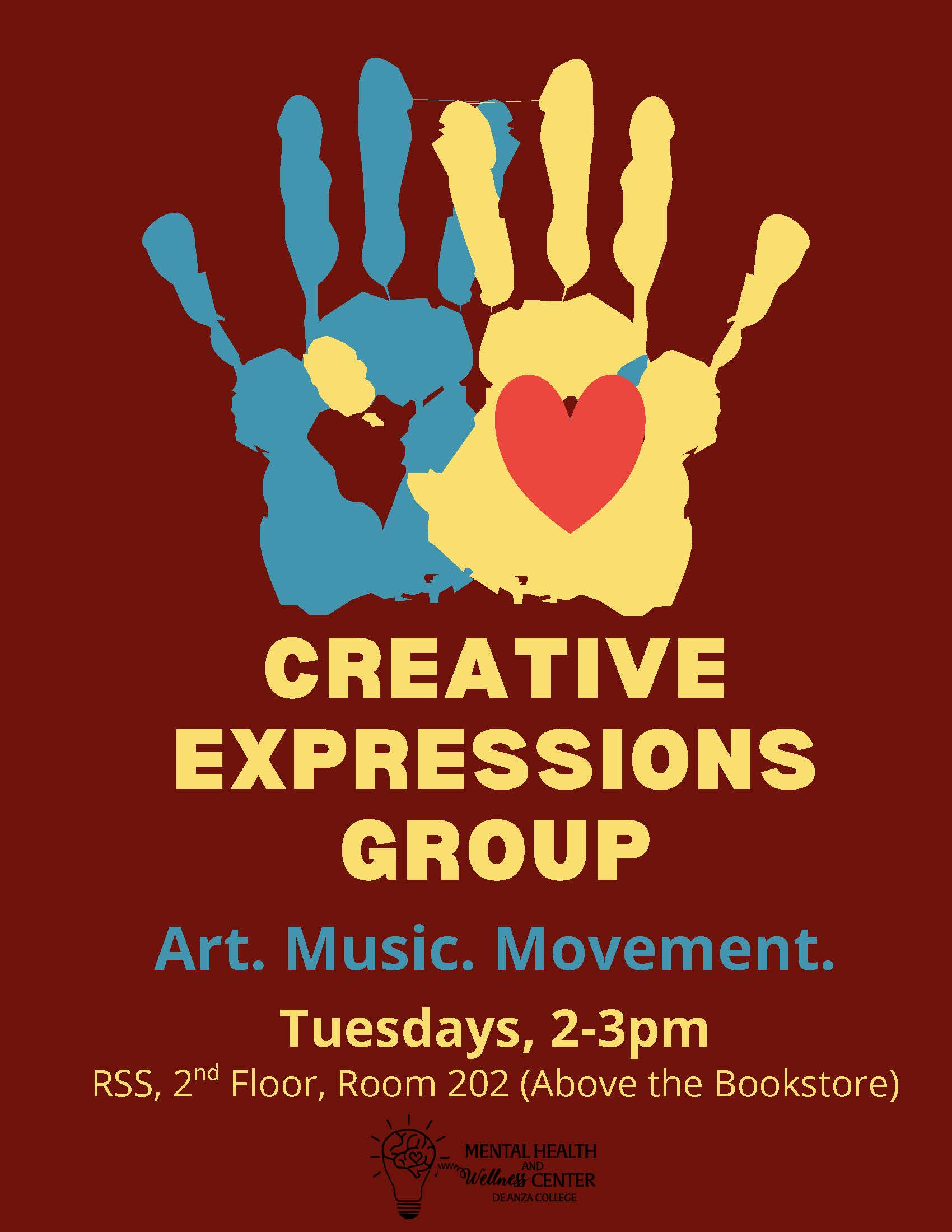 creative expressions group meeting flyer