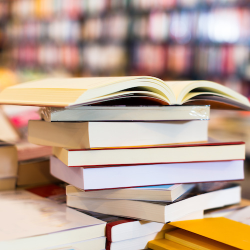 stack of books